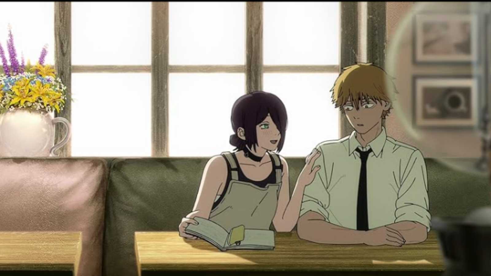 Kikunosuke Toya as Denji and Reina Ueda as Reze in Chainsaw Man - The Movie: Reze Arc