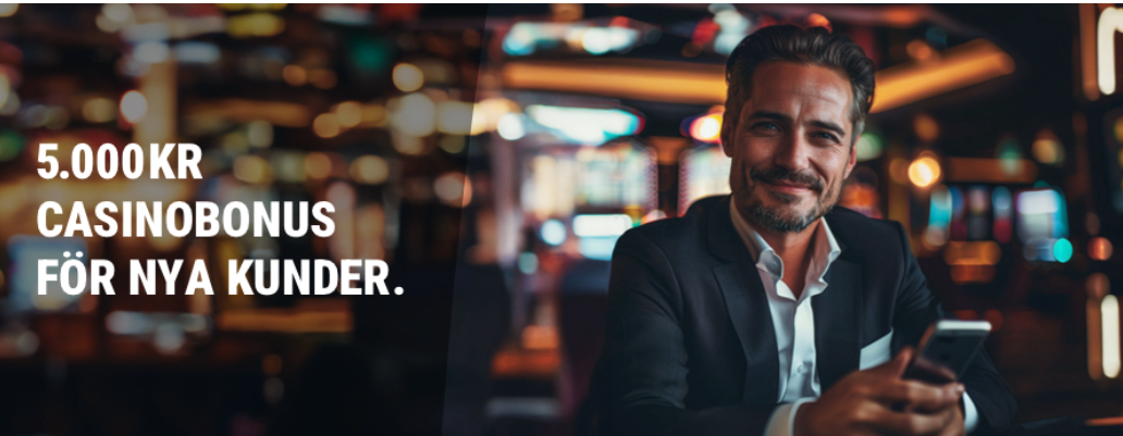 Interwettens casinobonus på 5 000 kr för nya kunder.