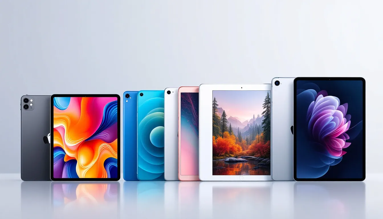 Vielfalt der iPad Modelle für verschiedene Bedürfnisse.