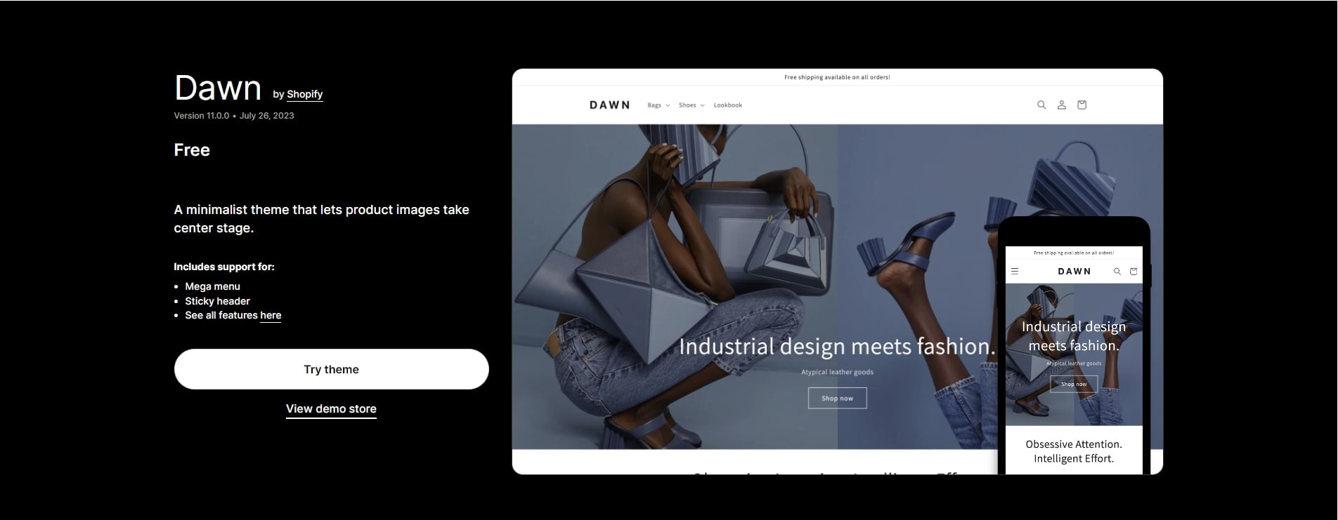 free shopify themes - dawn 
