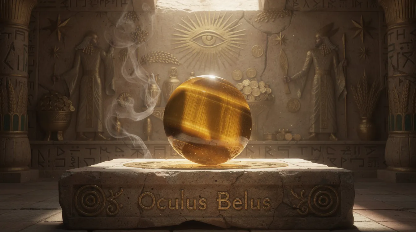The image depicts a stunning tiger's eye stone, showcasing its silky lustre and rich golden-brown hues, which symbolize good fortune and protective energy in various cultures. Often associated with the third eye chakra, this mystical stone is believed to enhance mental clarity and emotional balance, making it a powerful tool for personal empowerment and spiritual guidance.
