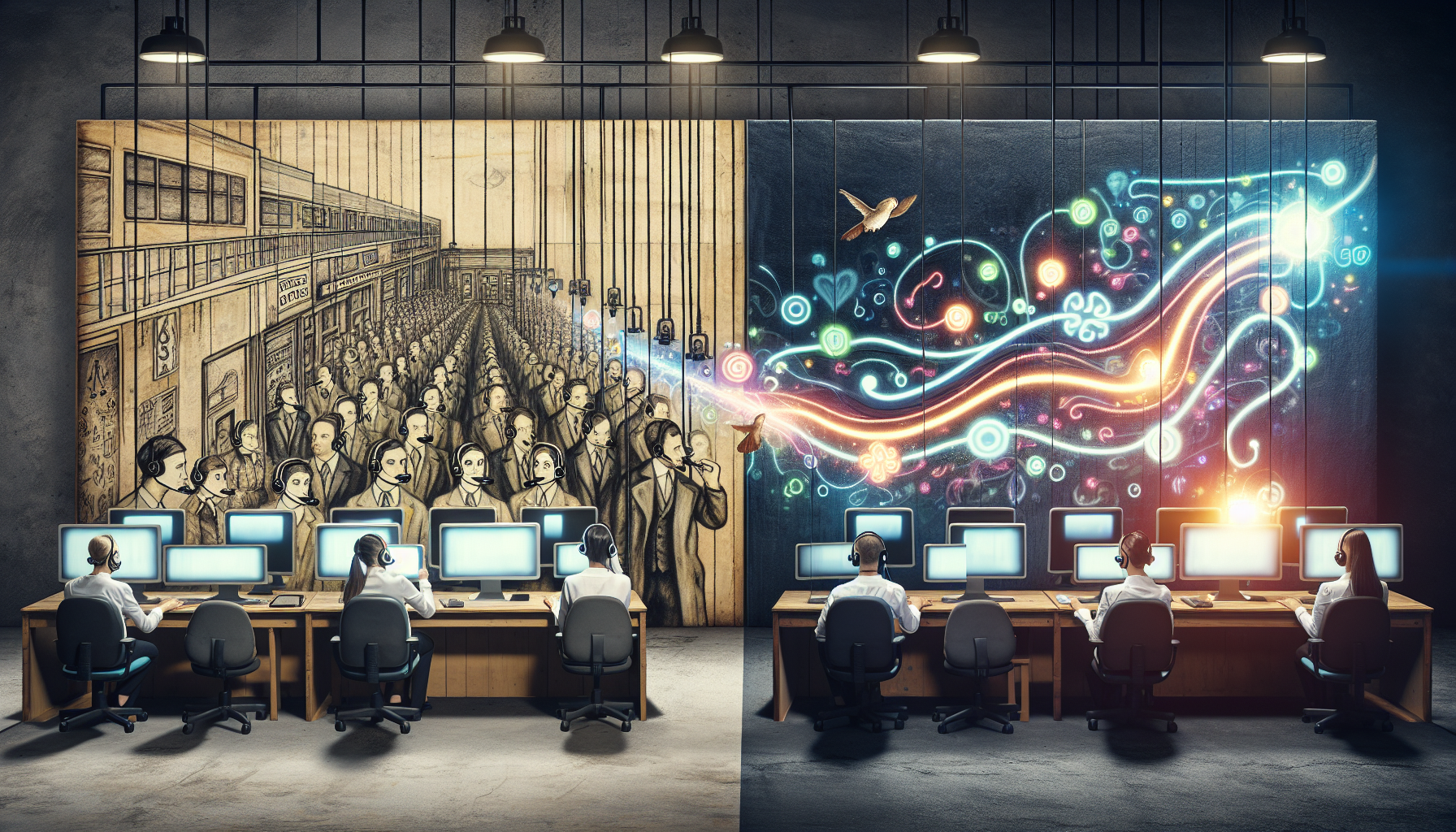 Evolution from call centers to contact centers