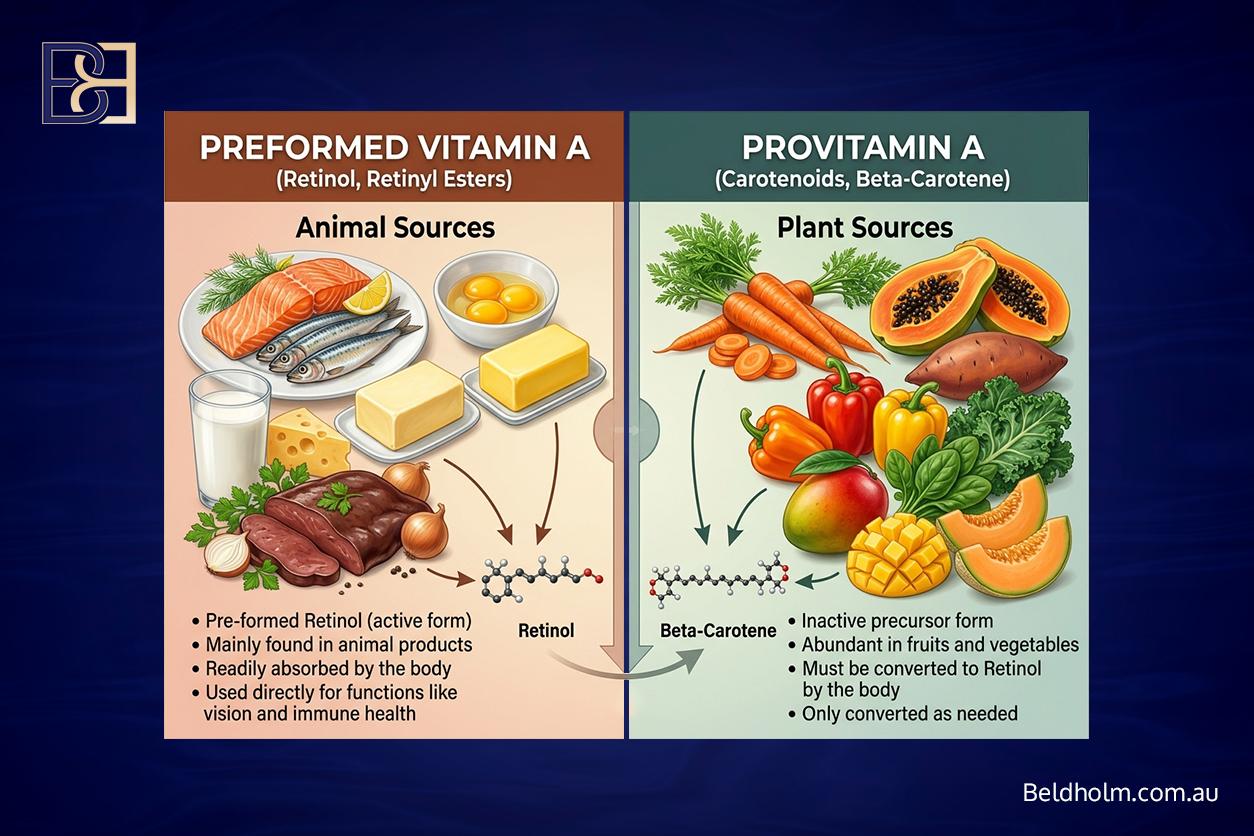 Vitamin A (Retinoid) Before and After Body Contouring Surgery: A Guide for Post Weight Loss Patients 6 Preformed vitamin A versus provitamin A