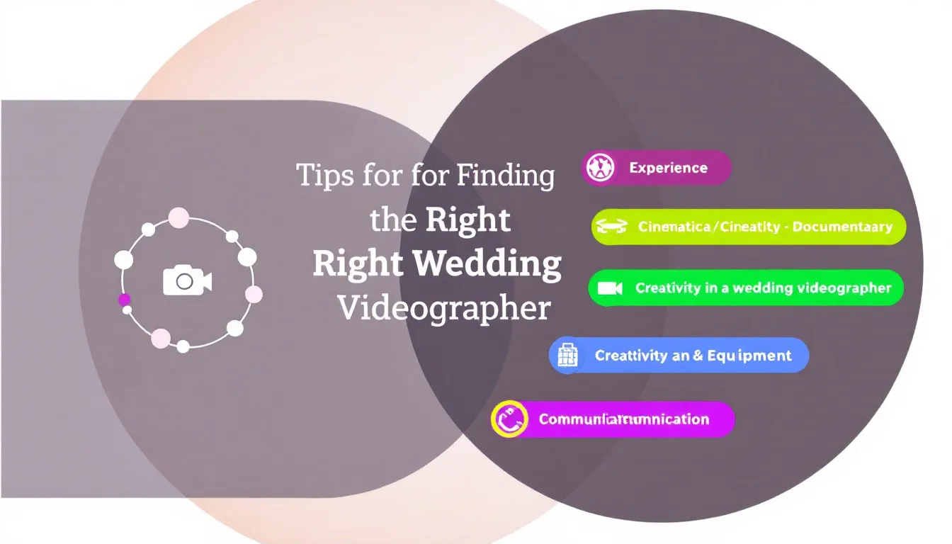 Tips for finding the right wedding videographer.