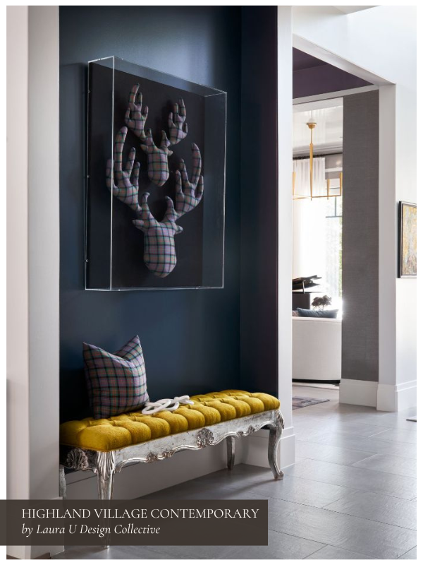 the highland village contemporary entryway
