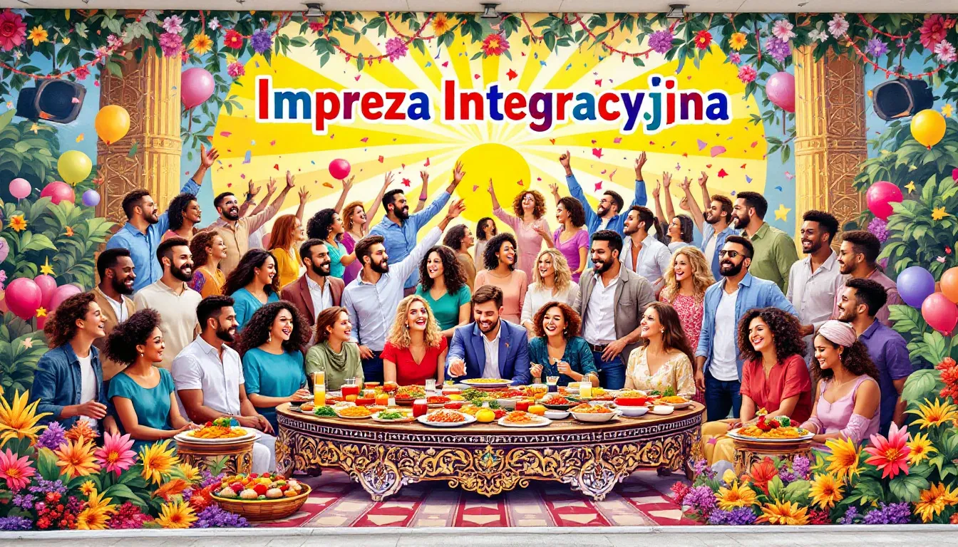 Impreza integracyjna z udziałem pracowników firmy.