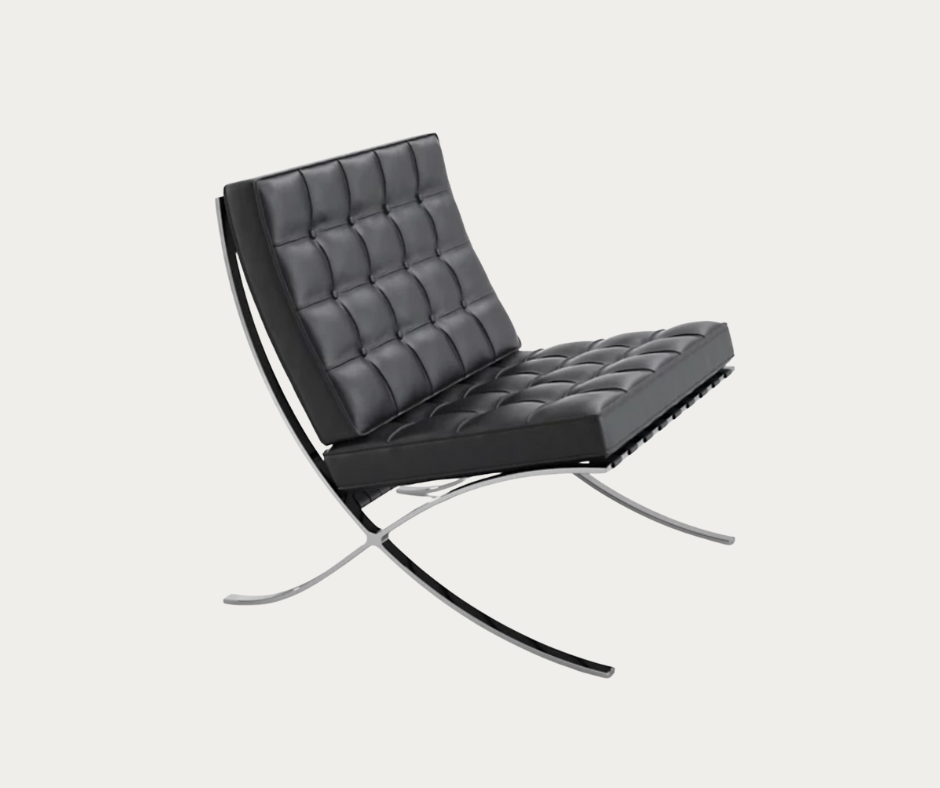Barcelona chair, a piece of Bauhaus furniture
