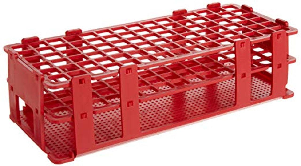 Stackable test tube racks for space-saving
