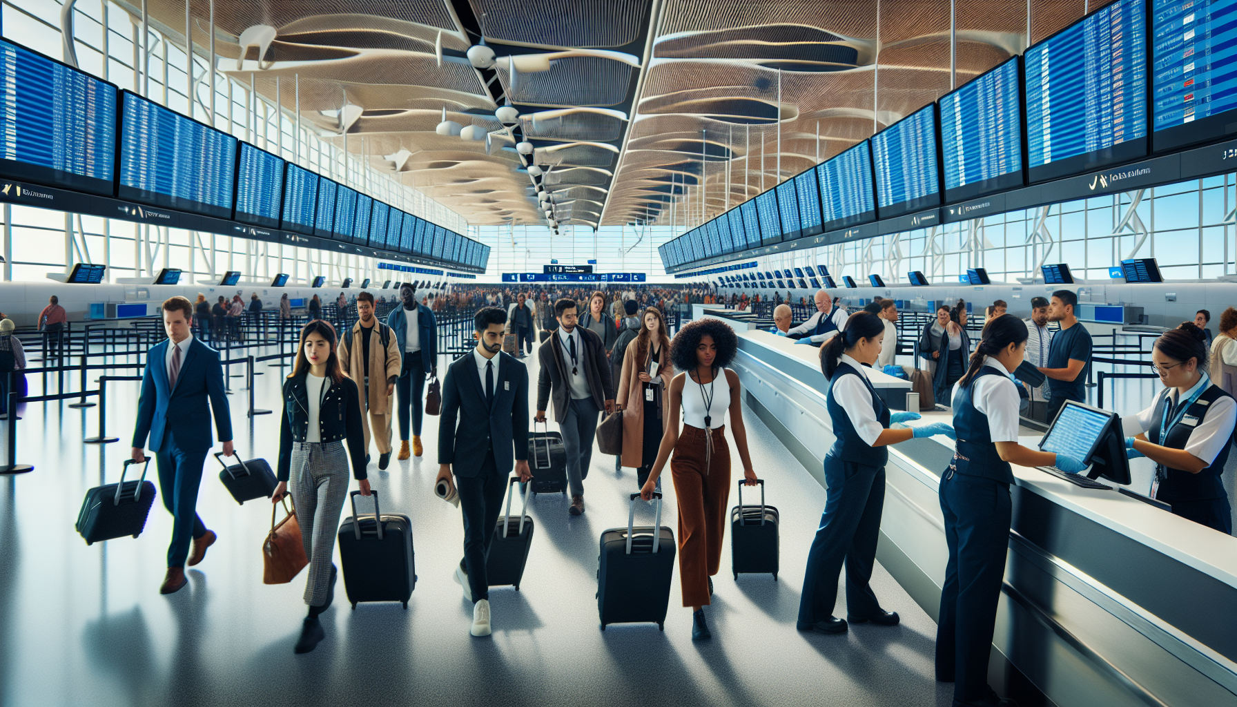 Check-in and Boarding Procedures at Terminal 1