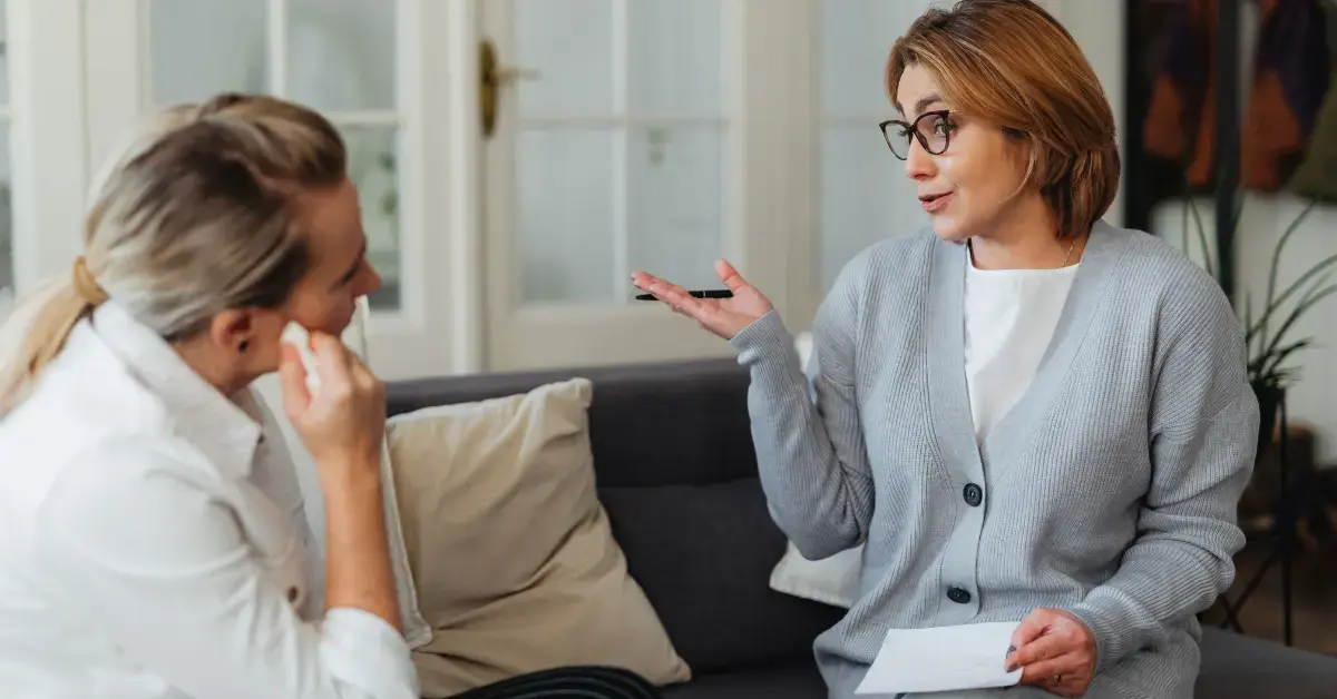 Woman discussing Form 668-A levy options and the 21-day bank holding period.