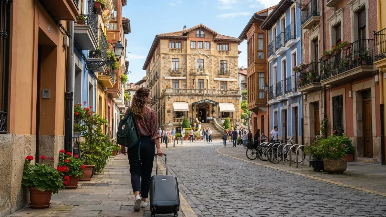 Mixed accommodation itinerary using host address and dummy hotel booking