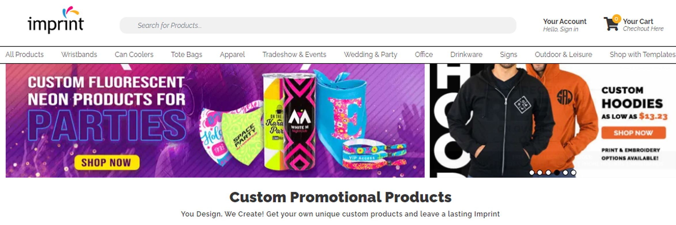 imprint promotional product banner