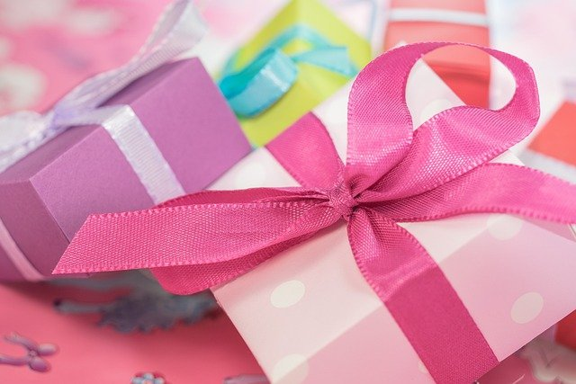 Colorful Ribbon Gift Box