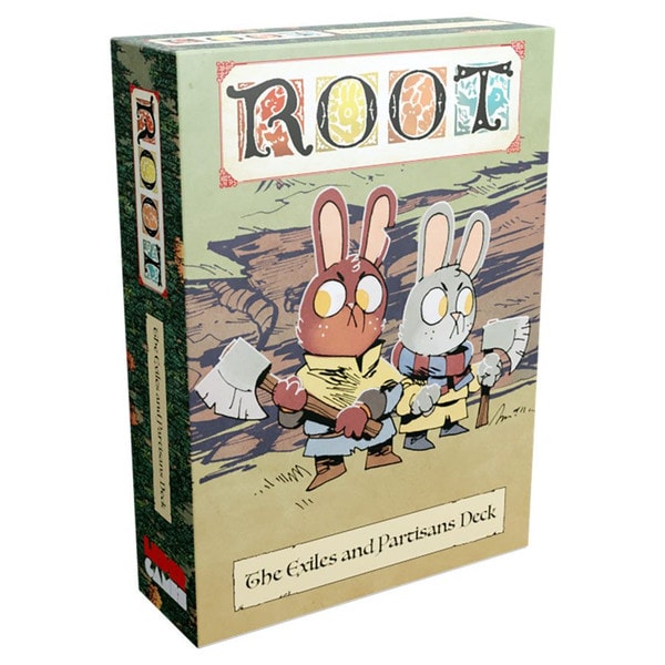 An image of the Exiles and Partisans Deck for the Root game.