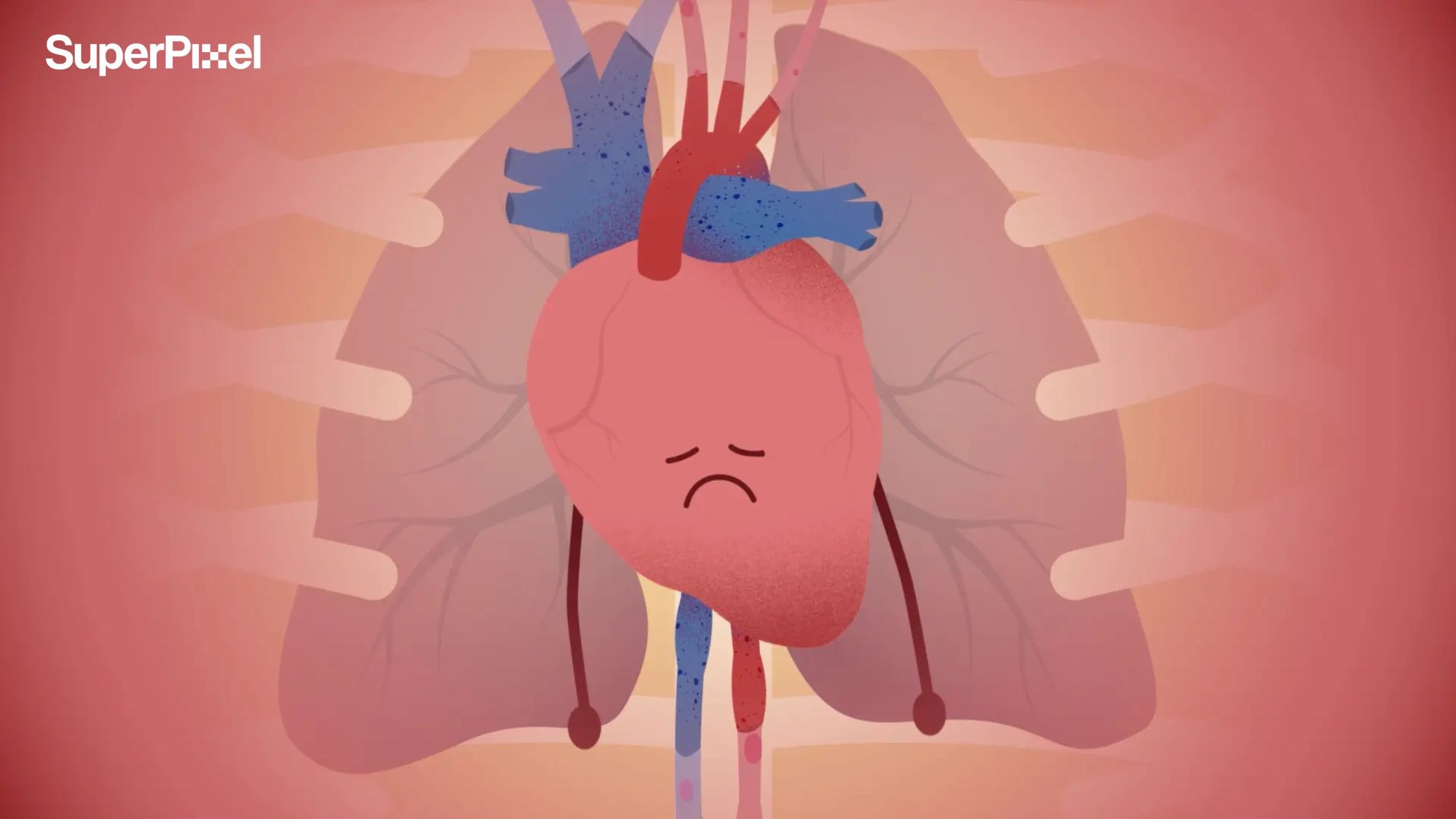 Novartis 2D Animated Heart Failure Explainer Video by SuperPixel