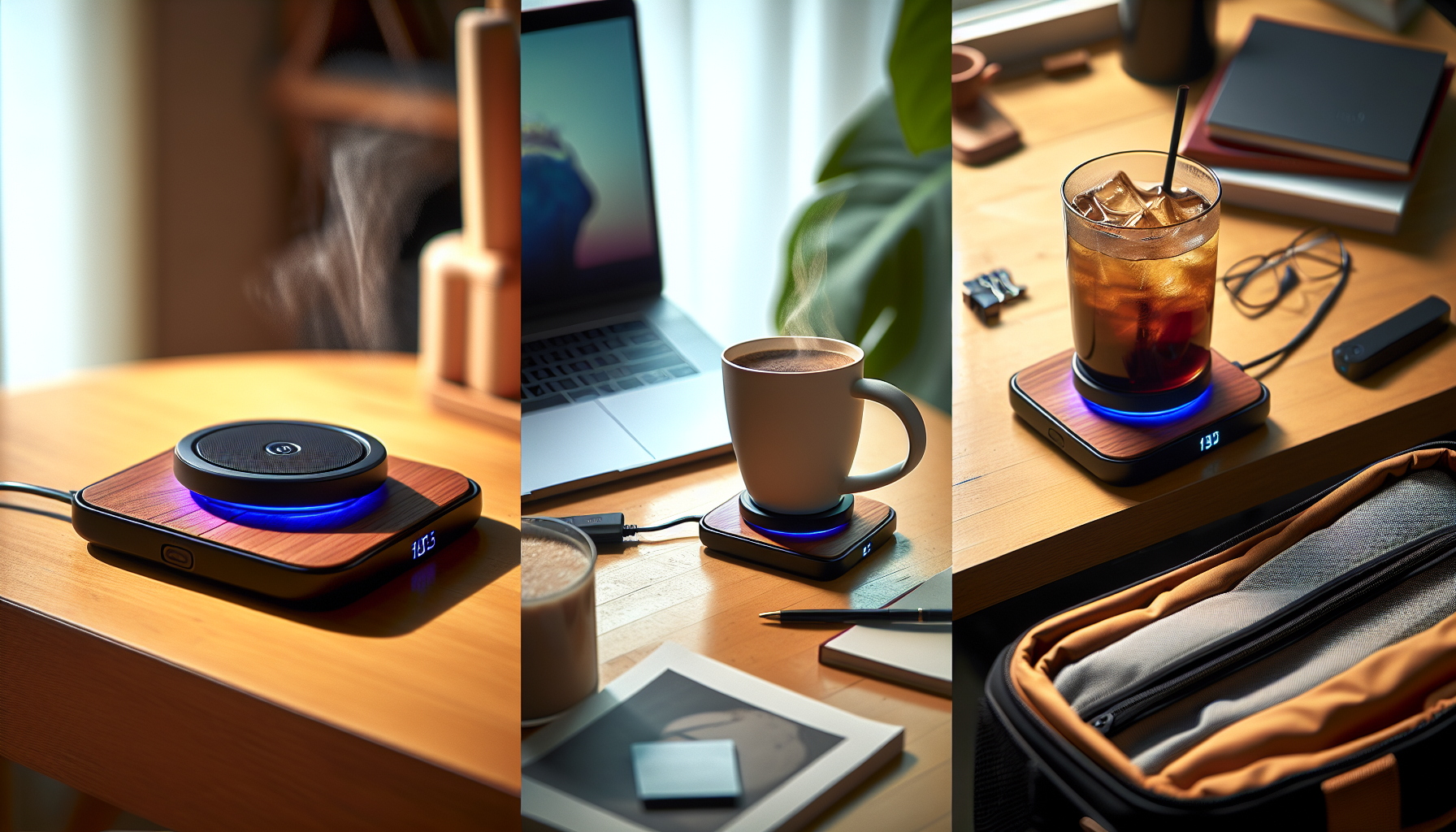 Versatile electric coasters for home, office, and travel
