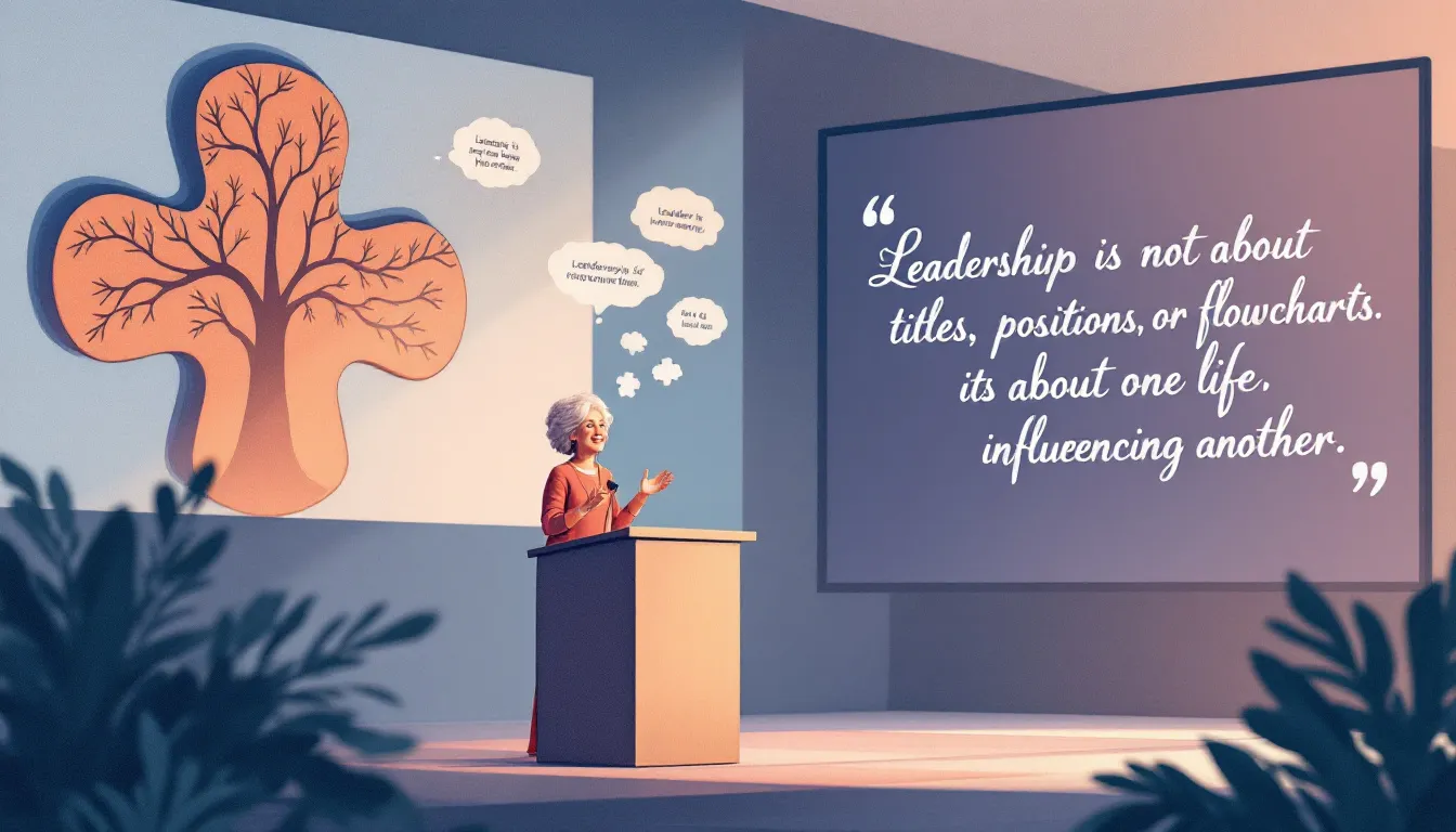 An illustration depicting the importance of leadership character in a professional setting.