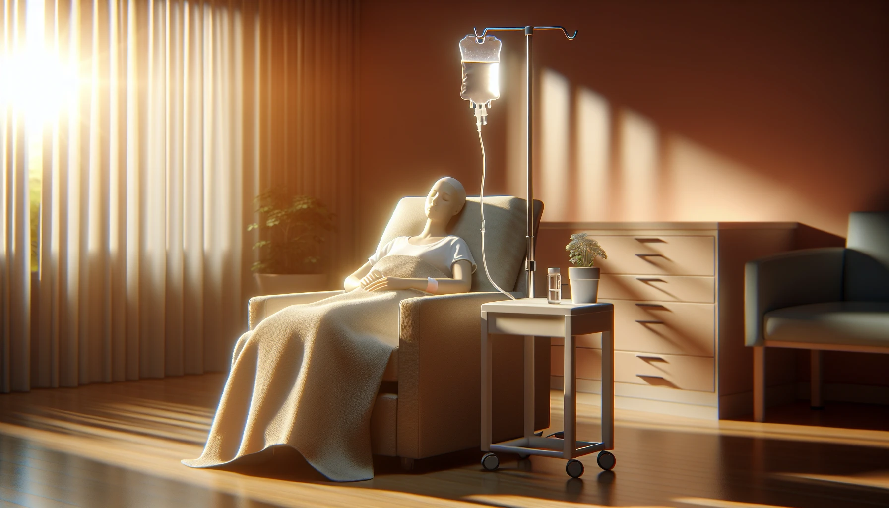 Illustration of chemotherapy treatment