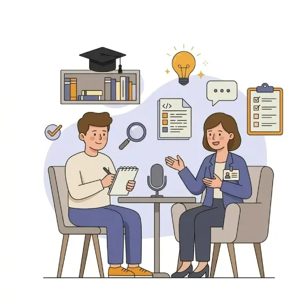Durchführung eines Experteninterviews in der Masterarbeit mit Leitfaden und Audioaufnahme