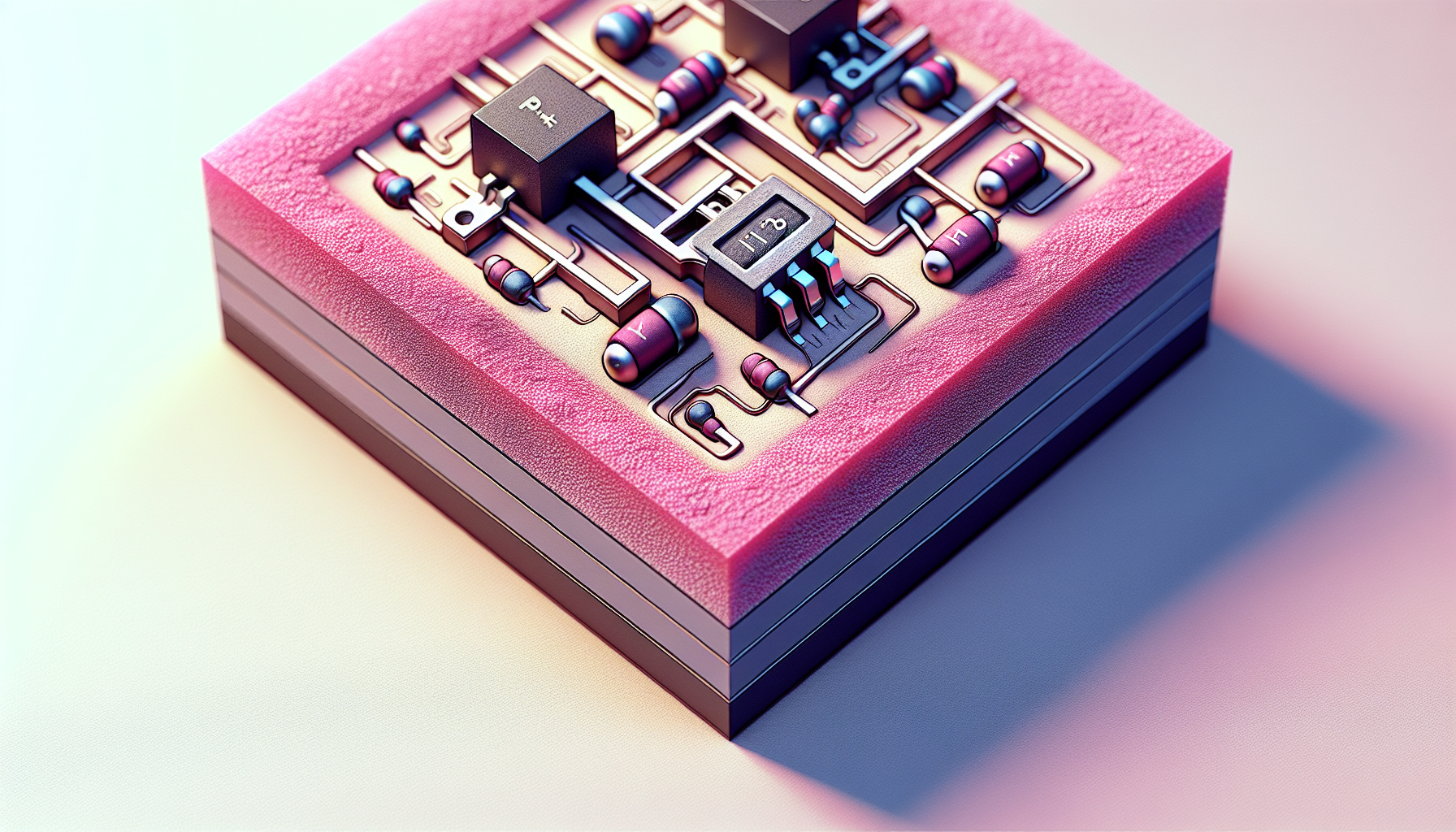 Illustration of N-Channel MOSFET structure