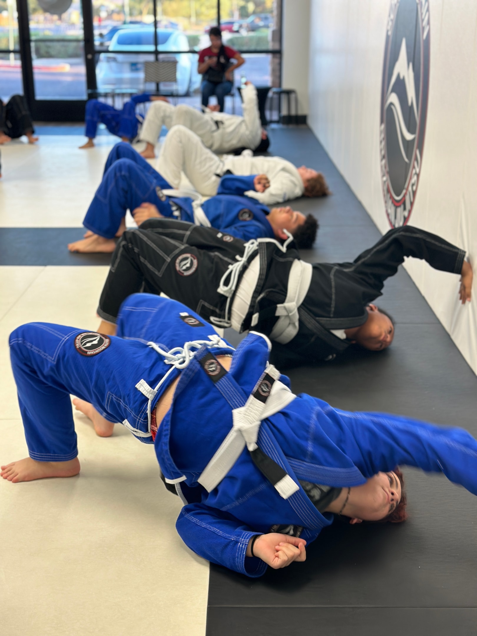 BJJ practitioners use sparring sessions not only to master a martial art, but to gain self esteem amongst other students and training partners