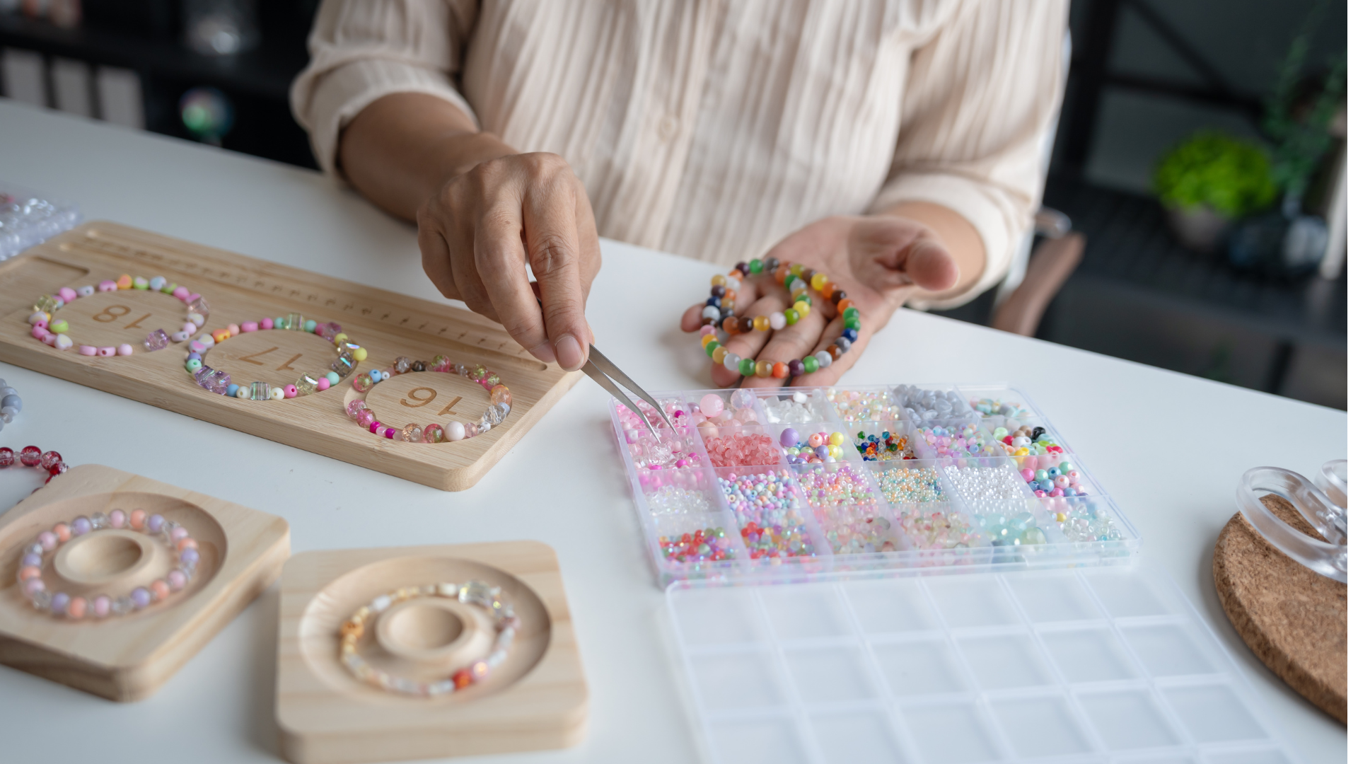 Making handmade jewelry