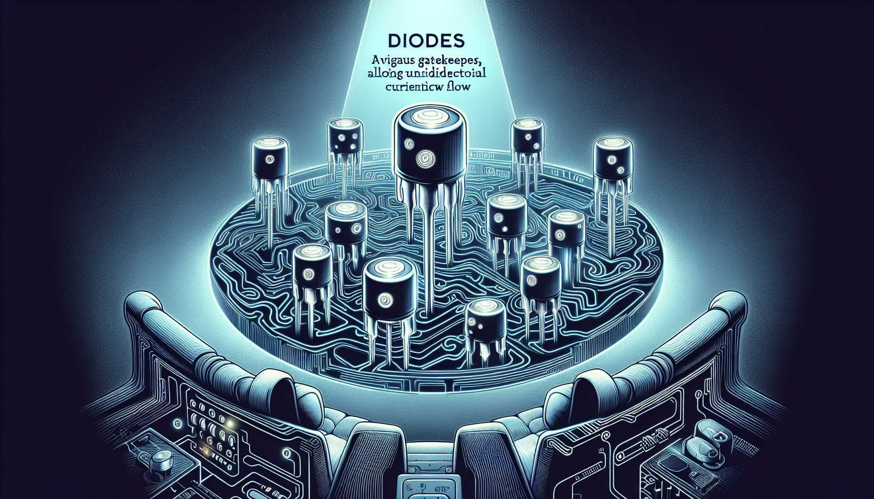 Illustration of automotive diodes