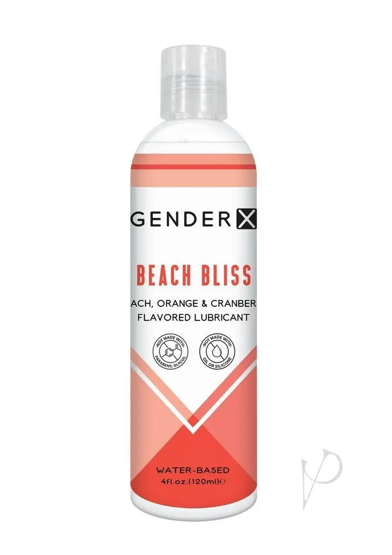 Gender X Beach Bliss Water Based Flavored Lubricant 4oz. – Peach