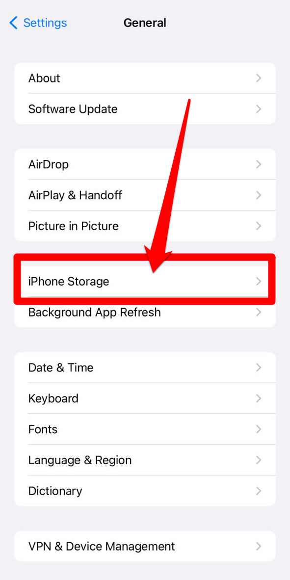 how to access your iphone app storage