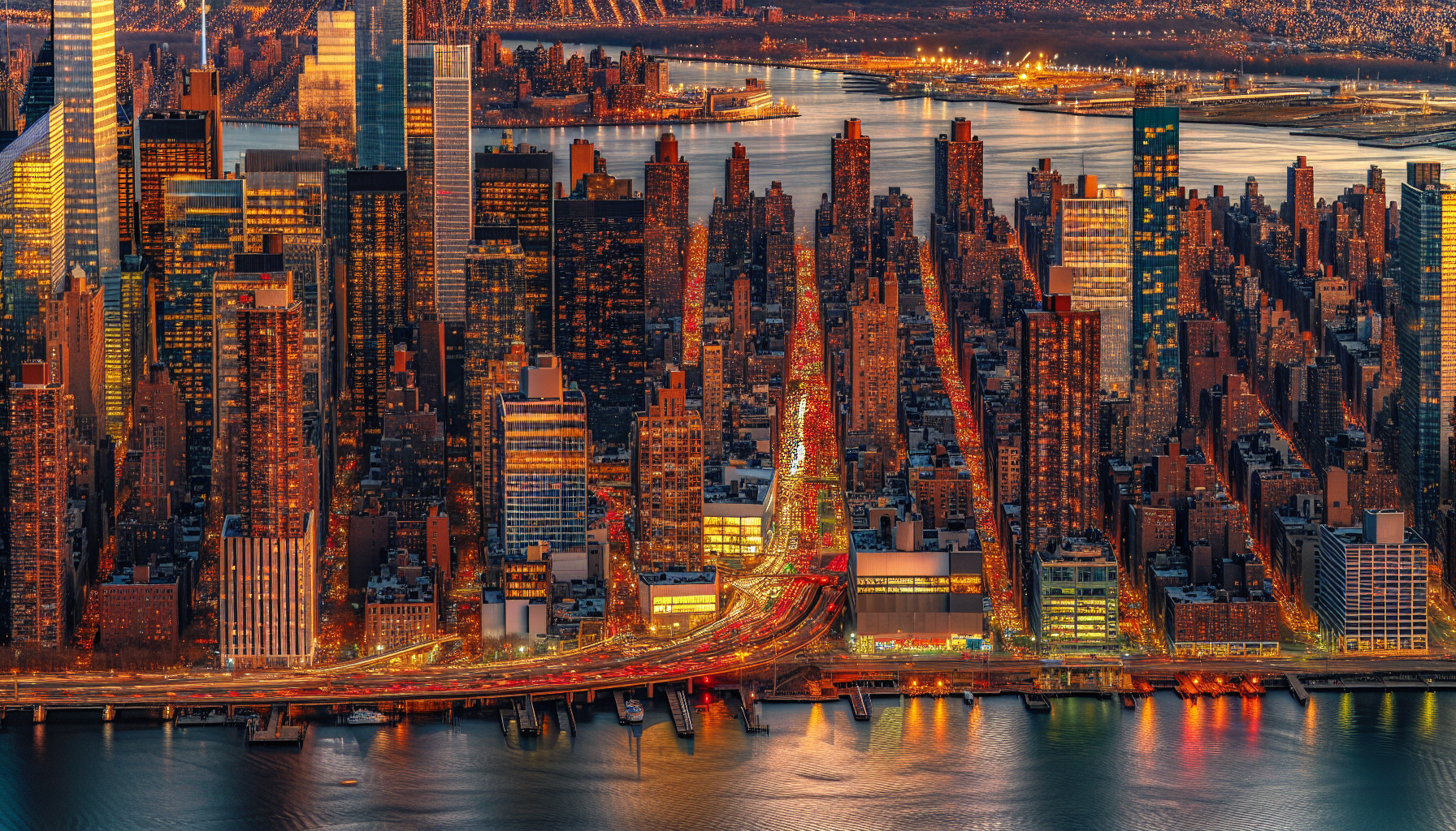 Navigating New York City skyline