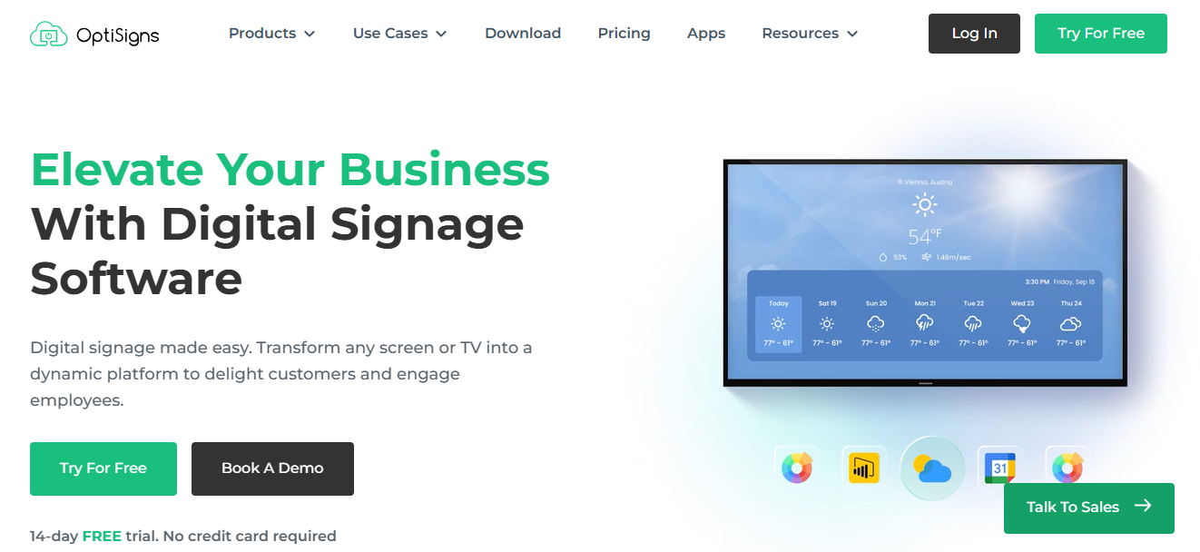 8 Best Digital Signage Reviews 4 optisigns best for advanced media integrations