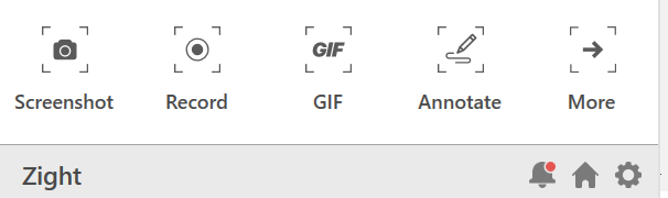 Zight app interaface