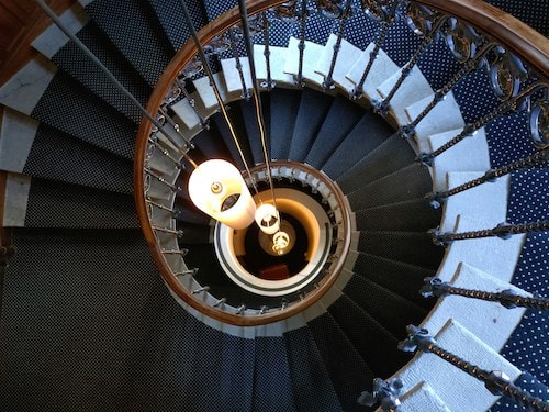 Grand staircase for weddings and similar authentic gatherings