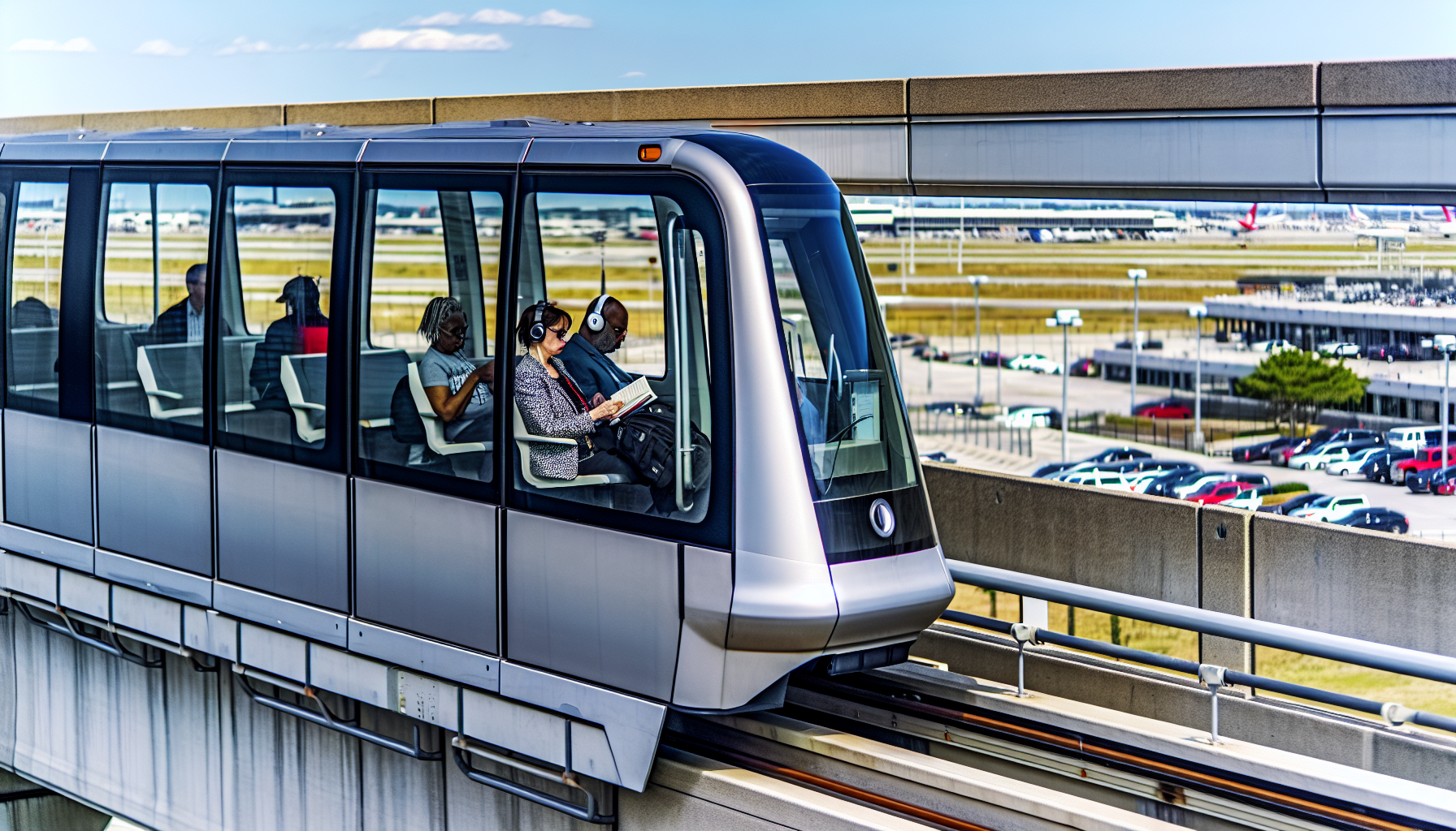 AirTrain system connecting JFK Airport terminals