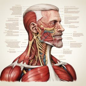 chart detailing neck muscles