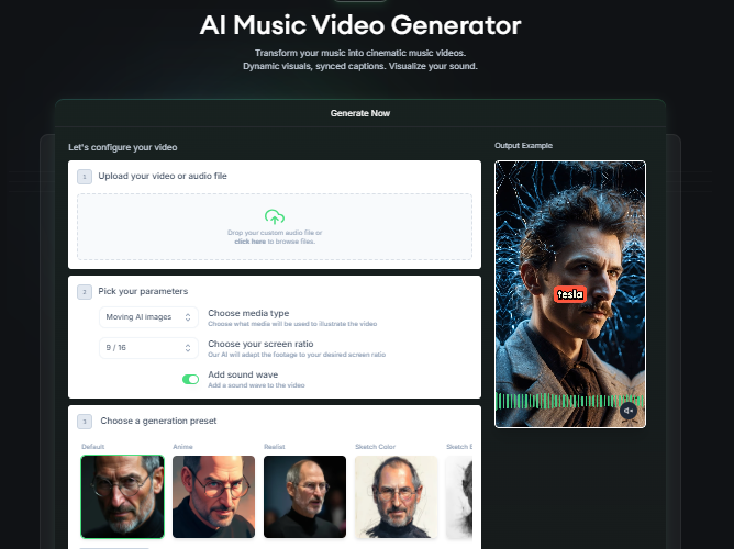 Revid AI Music Video Generator