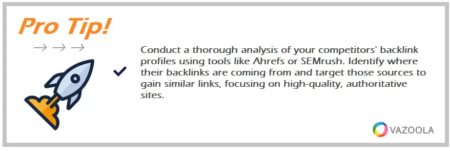competitors' backlink profiles