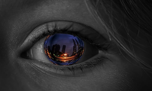 eye, iris, city