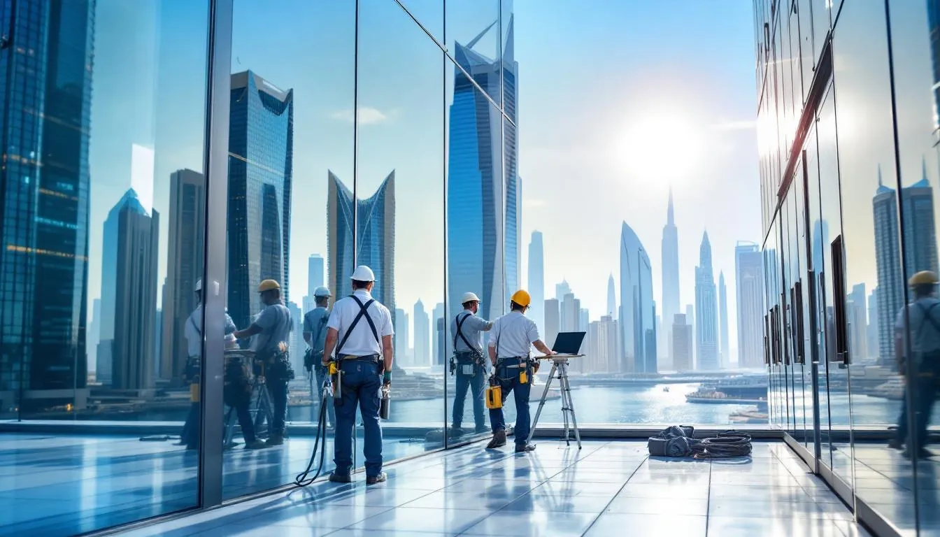 Expert technicians performing electrical maintenance services.