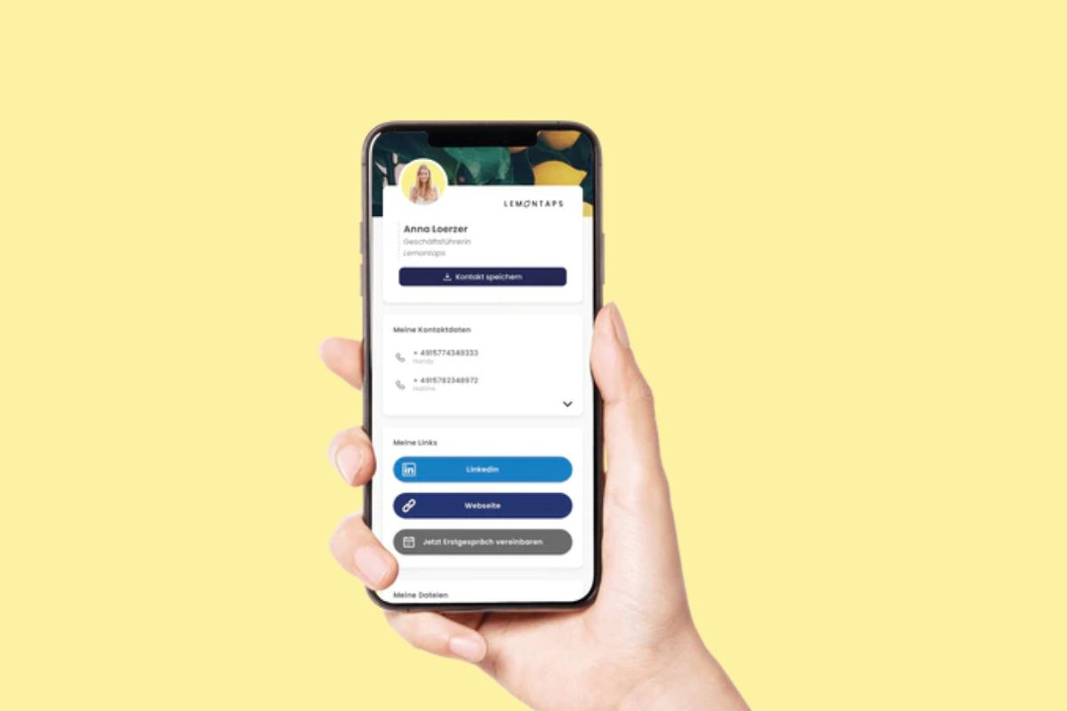 How to use the digital business card in your company - Lemontaps