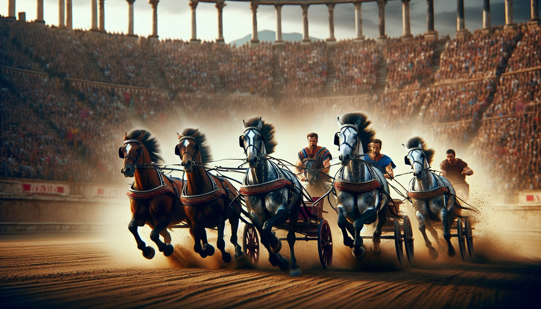 Four-horse chariot race at Circus Maximus