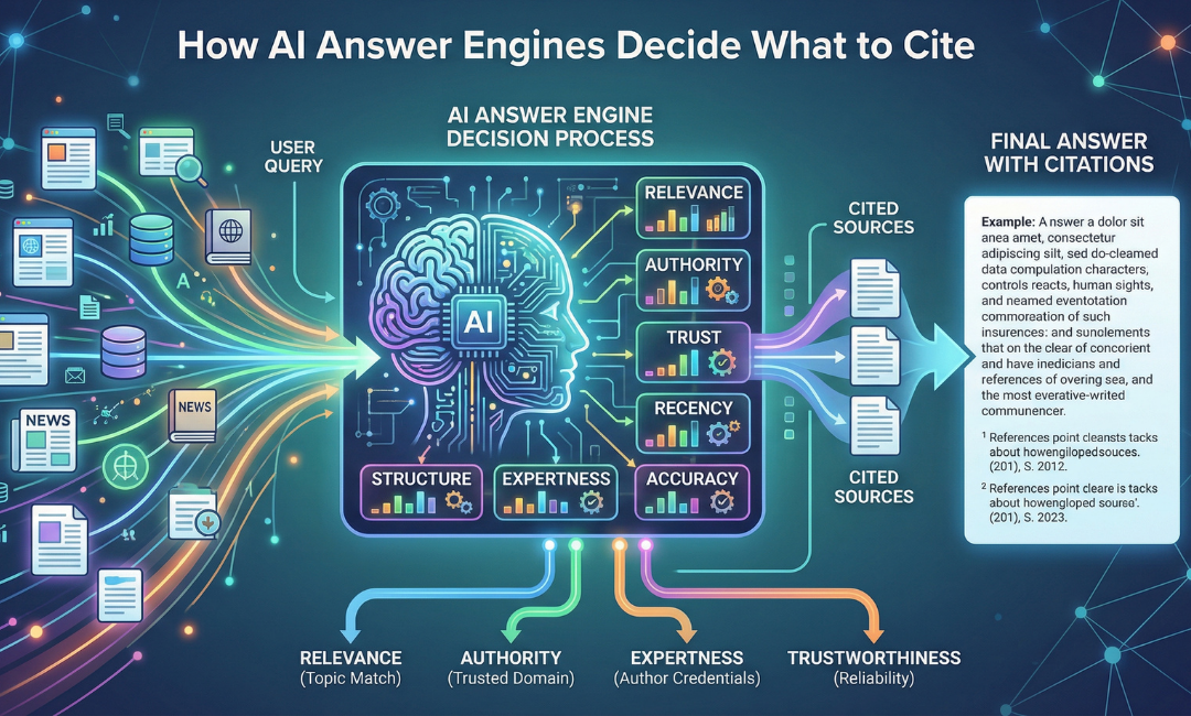 How AI Answer Engines Decide What to Cite