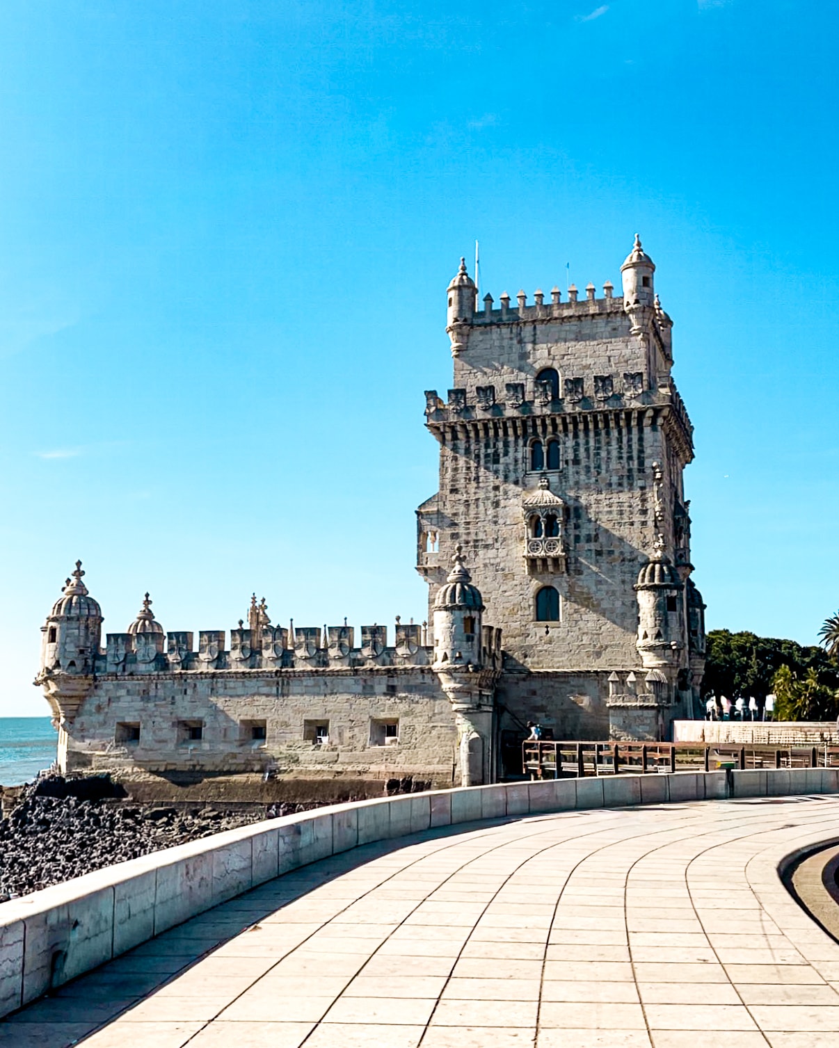 Where to stay in Lisbon Belém Tower without people in Lisbon, Portugal