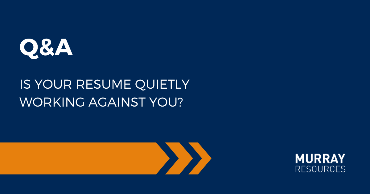 Is Your Resume Quietly Working Against You? 5 Signs It's Time for a Refresh 