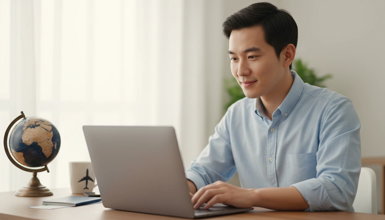 Process of booking a dummy ticket directly on Air China website