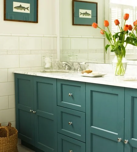 Turquoise cabinet