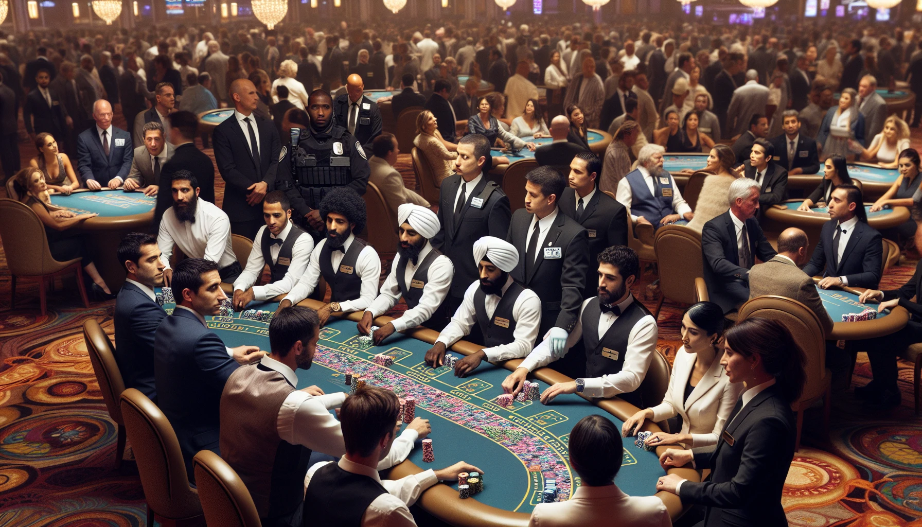 Security protocols in a casino