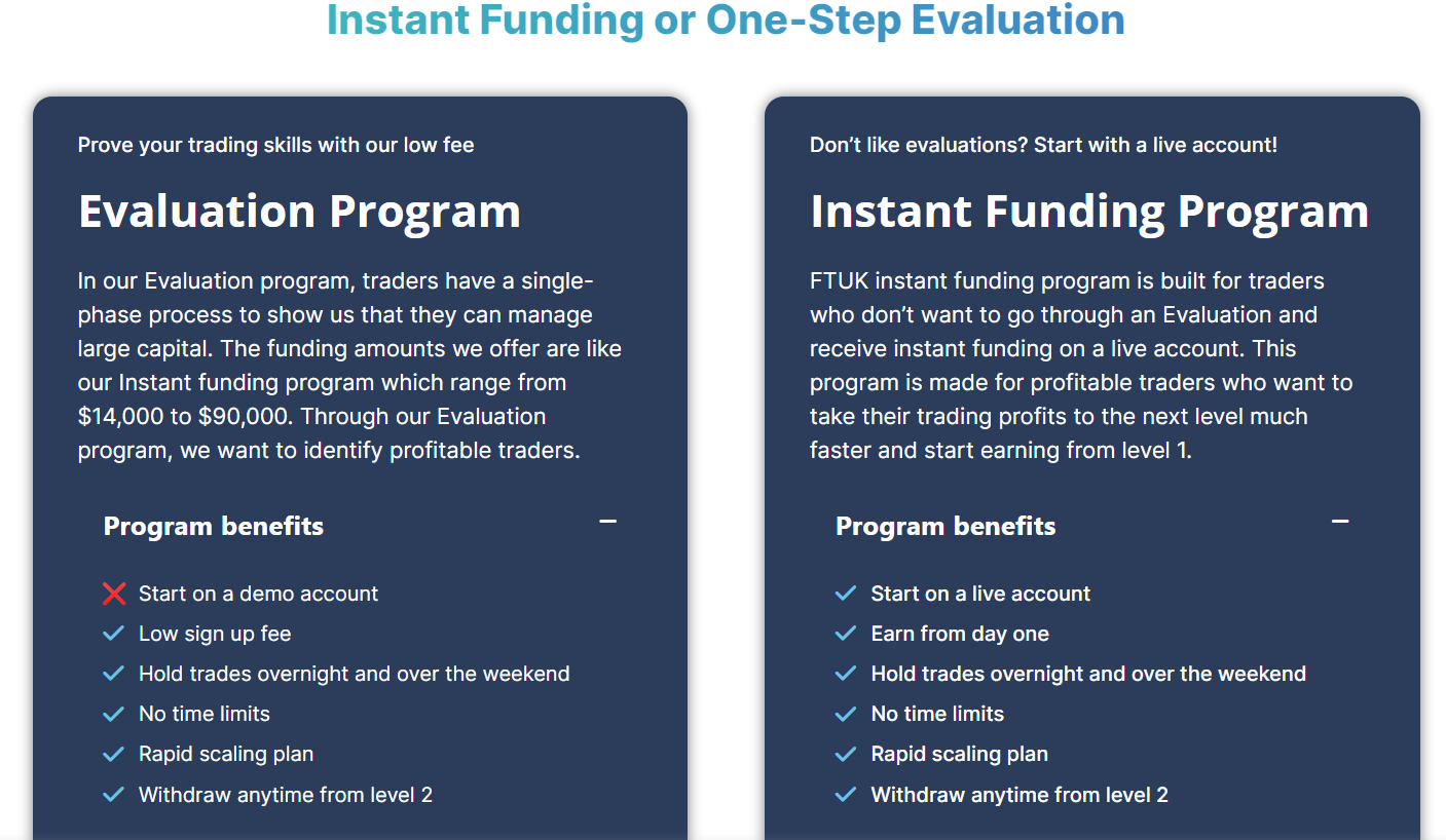 FTUK ONE STEP EVALUATION