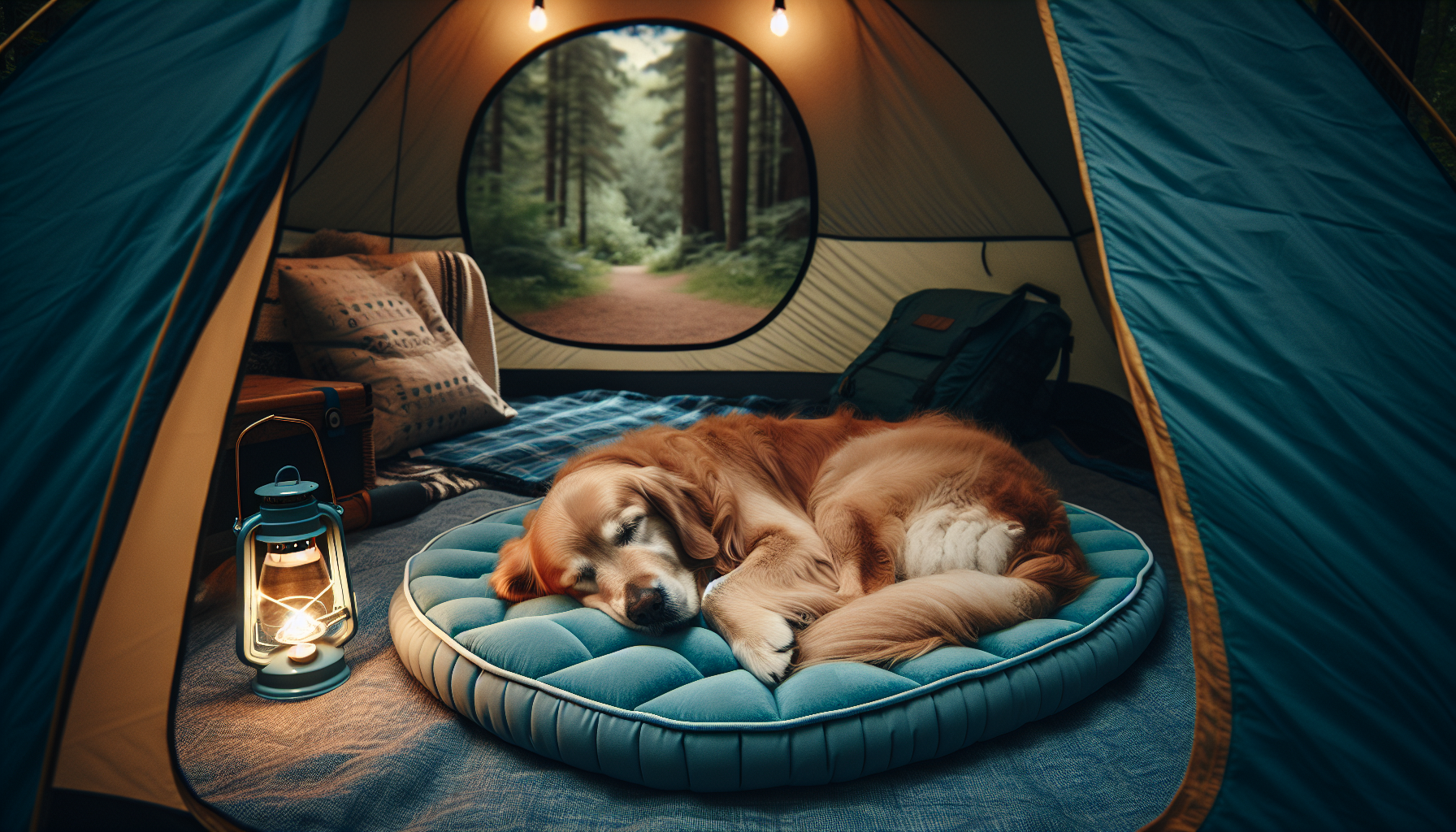 Dog sleeping pad for camping