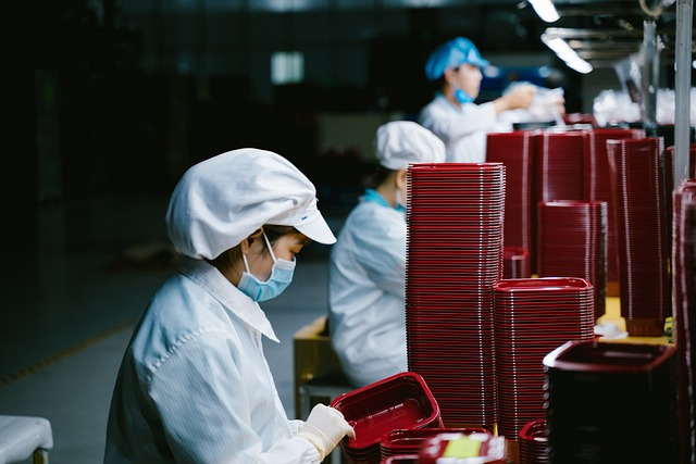 worker, woman, mask